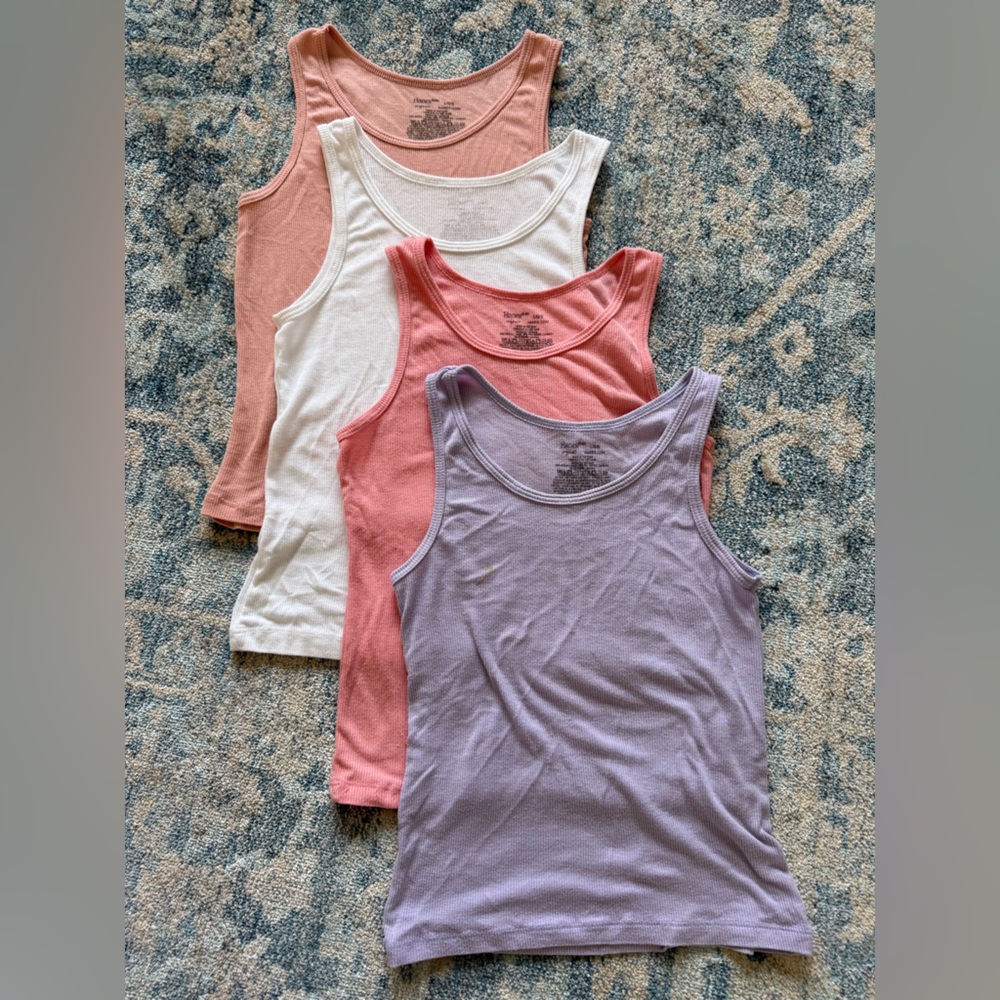 Hanes modal-blend kids tank tops